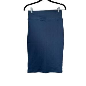 Soho Lady Women’s Medium Petite Blue Skirt High Rise Pull-on Solid Office Formal
